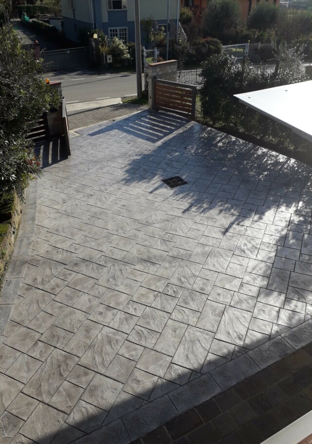 cortile stampato visto dall'alto cortile stampato visto dall'alto